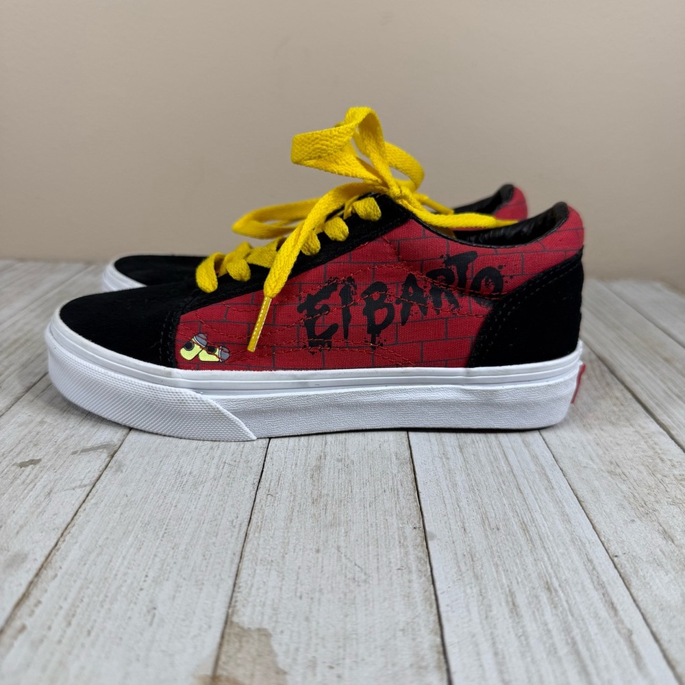 Vans New The Simpsons El Barto Sneakers Youth Size USA 13.5K